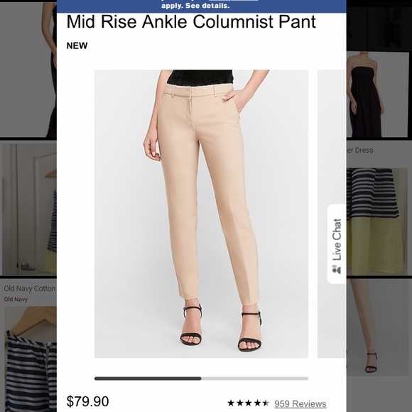 Express slacks beige columnist - Picture 3 of 3